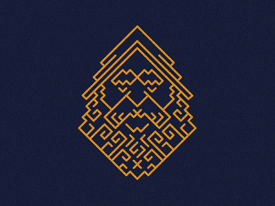 The Angler beard fisherman geometric