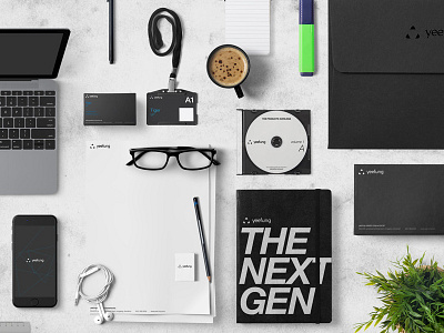 yeefung robotics stationary design branding corporate design logo stationary vi