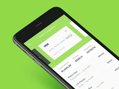 Transactions (Mobile) app card cash credit expenses flat ios list payment transactions ui wallet