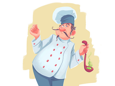 Hmm... character chef cook cooking taste tasty