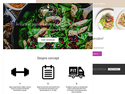 FITmeals clean fitmeals food landing landingpage ui
