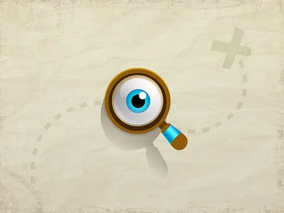 Lupita bitcoin bitcoin game eye game app icon lens magnifying glass map treasure hunt