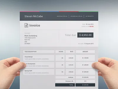 Invoice - WIP blue branding green identity invoice pink print receipt red stationary