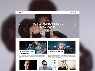 Music Blog WIP blog culture music music blog ui design web design website wordpress