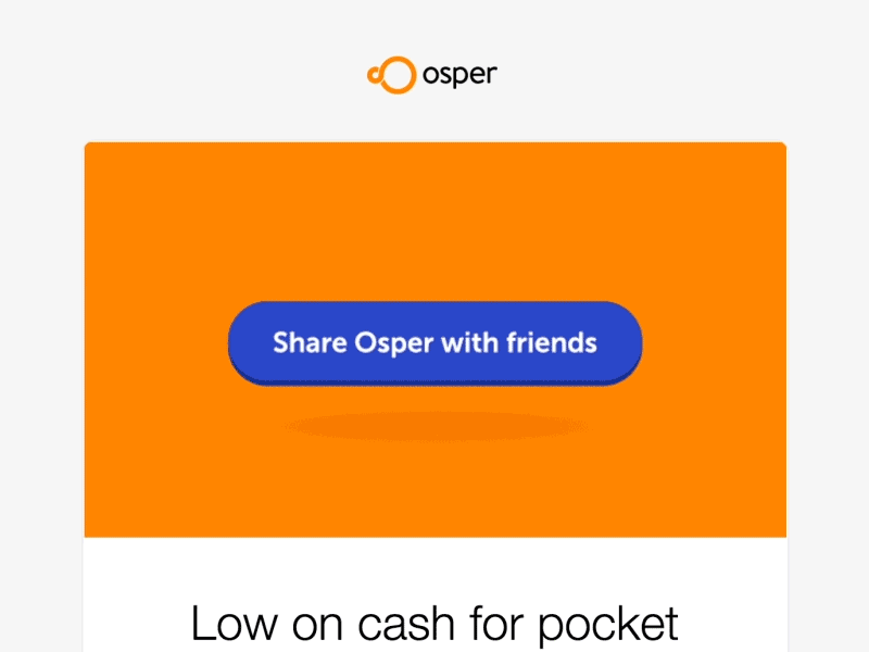 Email Hovering Referral Button animation email gif