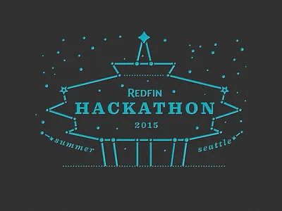 Redfin Hackathon Journal constellation emboss foil hackathon redfin seattle space needle stars