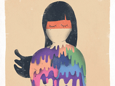 July / 004 character illustration