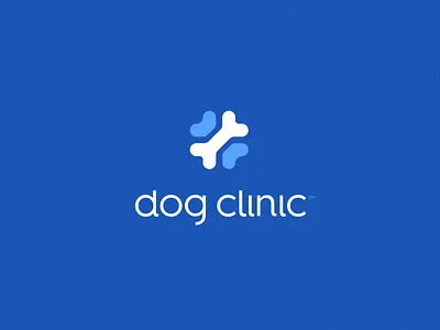 Dog Clinic bone clinic dog logo logotype mark medical purple symbol veterinary