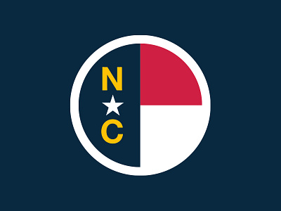 NC Government Logo brand brand identity circle clean flat government logo minimal nc north carolina