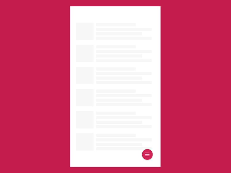 Floating Menu Concept android animation arjun kani gif material design menu animation