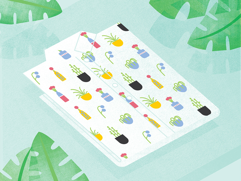 Every Little Everything - Plant Shirt design every little everything fashion illustration lazy oaf plants print shirt
