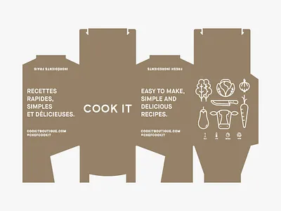Refrigerated Box Design box cook it design illustrations ingredients packaging