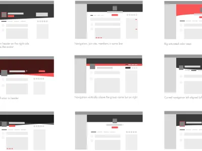 Yammer header iteration, round 2 social ui web