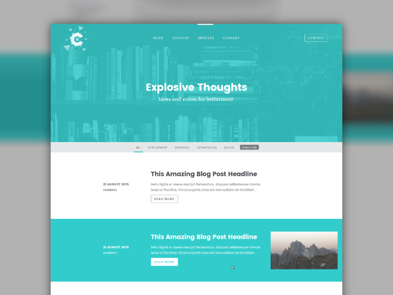 Cambrian Blog Archive archive blog filter list made with invision post