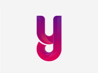Y Mark ai circle graph geometric gradient logotype mark sexy symbol typography y