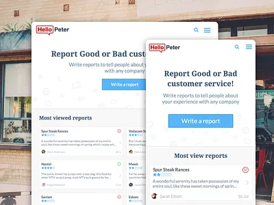 HelloPeter redesign concept concept design challenge hello peter hellopeter minimalistic patterns redesign white