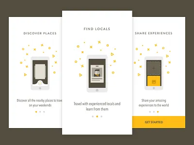 Compass - Travel App app compass design flat illustration onboarding travel ui ux vector