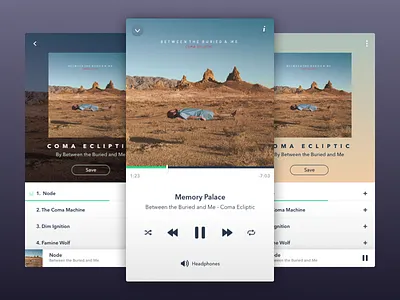 Music Player android app apple green iphone music player songs spotify ui