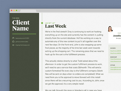 Client Project Status Hub clients hackathon ui web design