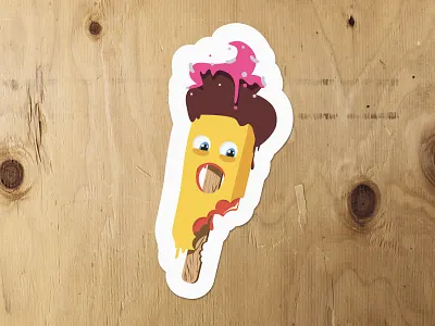 Summer Ice Cream cream ice icecream sticker stickermule hot summer