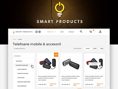 Category Page category page gadgets graphic design uxui web design