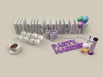 In our company blog c4d hard party thumblr work