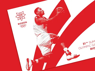 Poster Rio 2016 basketball games olympic poster rio sport