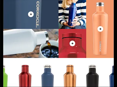 Product Landing Page canteen design drink grid landing layout page product web