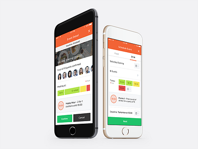 Poll Votes app design event interface ios iphone meeting offers schedule time ui ux