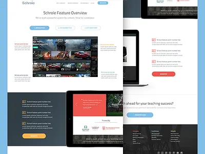 Feature Overview | EdTech Platform clean ui clean ux edtech edtech features edtech ui edtech ux education platform education software feature overview feature page features ui software ui