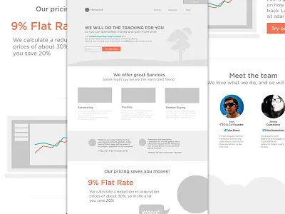 Mohound Wireframes illustration internet ui ux web