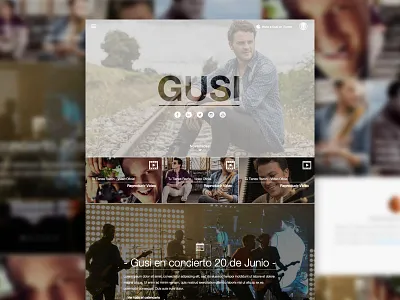 Artist website artist landing music responsive website