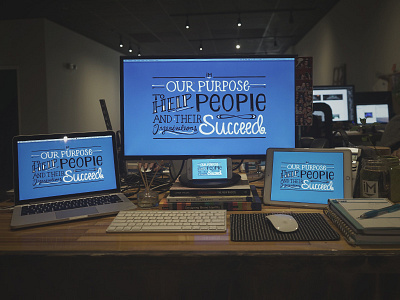 Our Purpose background design digital download freebie hand lettering lettering marketing type typography wallpaper