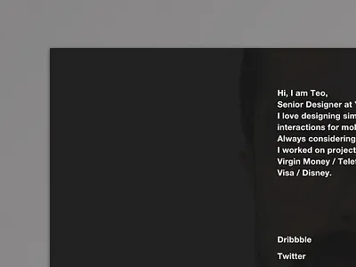 About Page about hi website