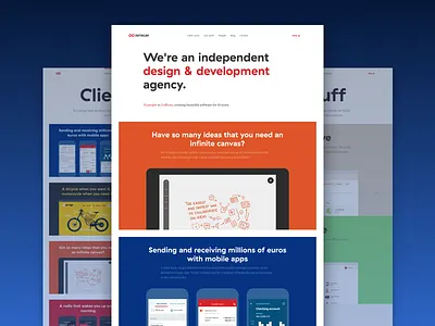 Infinum web — redesign animation infinum material design modal redesign ui ux web design