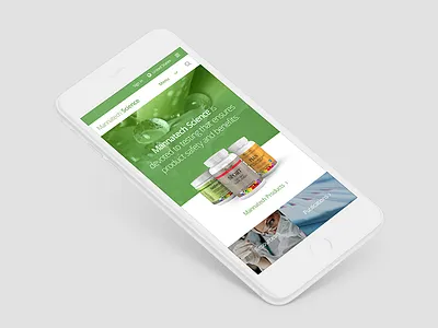 Mannatech Science design ios iphone mobile responsive ui ux web website