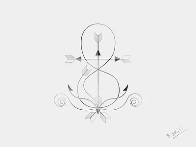 Arrow Line Anchor anchor arrow arrows illustration line lineart lines