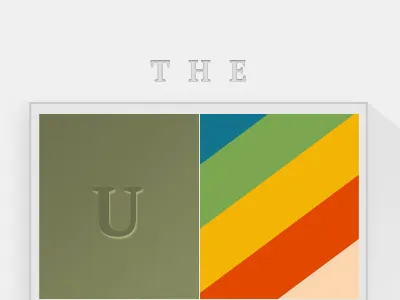 The Unicorn Experience concept crest logo rainbow serif shield symbol unicorn