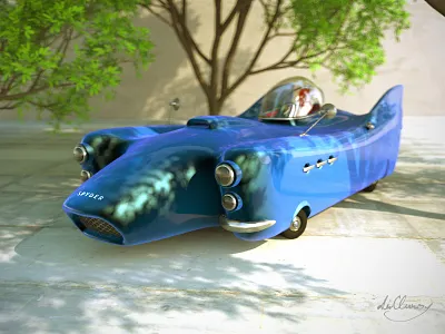 Agent car 3d agent car cinema4d dirclumsy modeling peternagy render trees vray