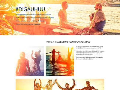 Landing Page Reward Campaign campaign design gradient instagram landing marketing page photoshop ux web