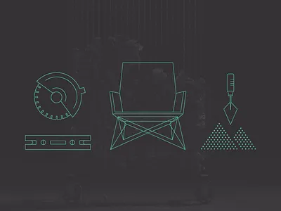 Conservatory of Craft branding icon identity illustration