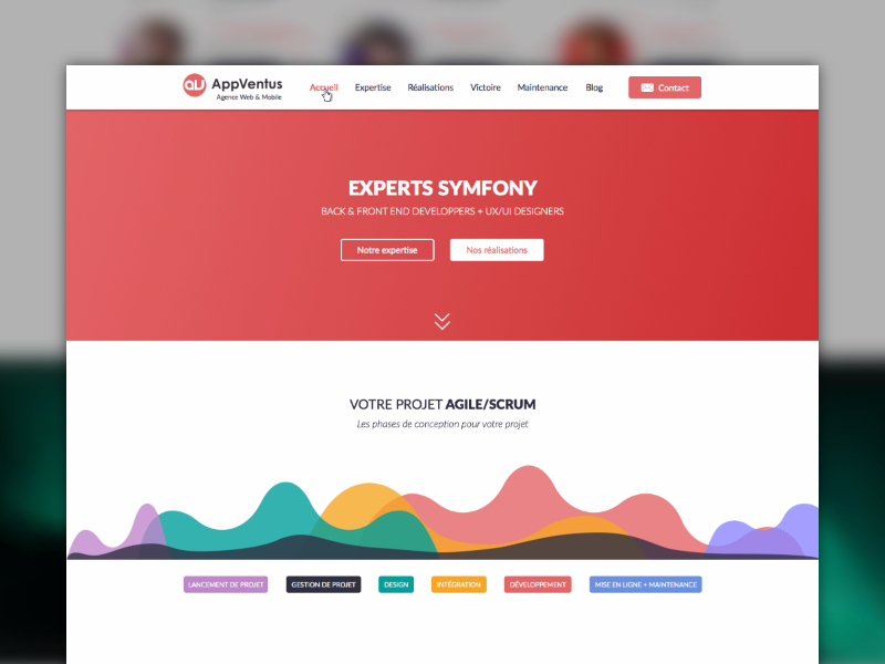 AppVentus V3.5 agency appventus made with invision sketch3 website