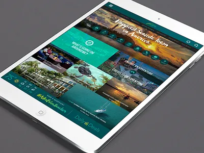 The entire county at your finger tips! ios mobile app tablet ui design