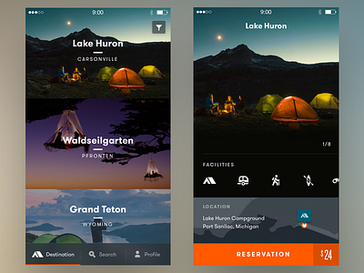 Camping App Part2 app camping ios reservation travel