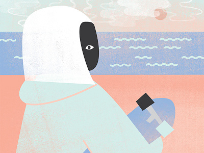 Every Little Everything - Globe Skateboard beach every little everything globe illustration pastel skateboard texture