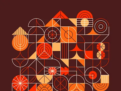 Redwoods. illustration