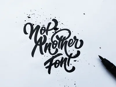 I am not another font custom lettering drawing hand drawn type hand lettering hand type letterer lettering sketch sketchbook type typographer typography