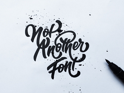 I am not another font custom lettering drawing hand drawn type hand lettering hand type letterer lettering sketch sketchbook type typographer typography