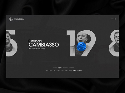 The history players of INTER page concept concept football inter soccer