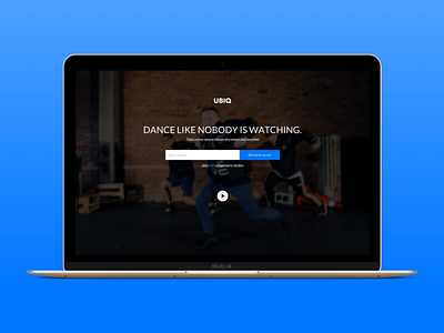 UBIQ pre-launch landing page conversion design email input landing page pre launch ubiq website